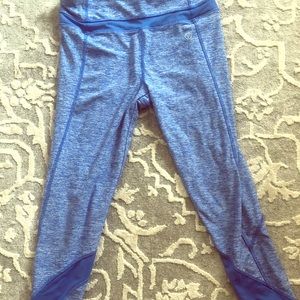 Blue yoga pants